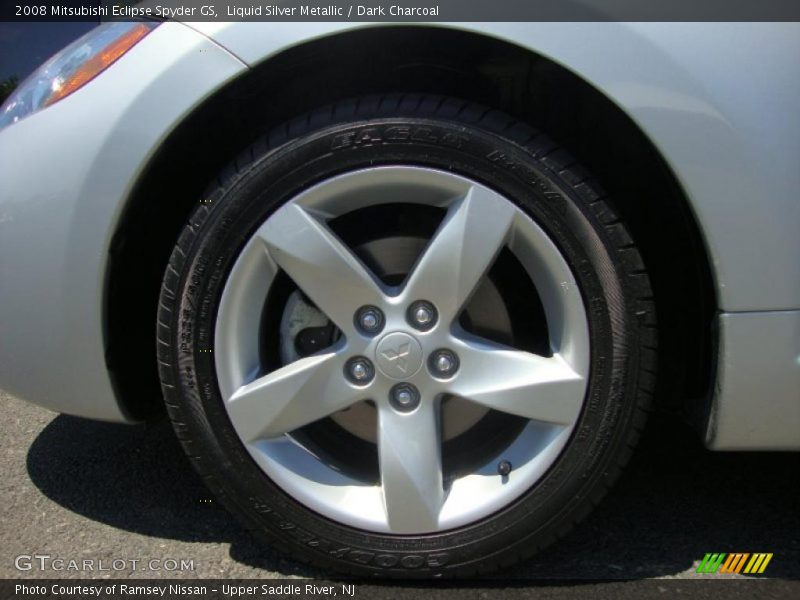 Liquid Silver Metallic / Dark Charcoal 2008 Mitsubishi Eclipse Spyder GS