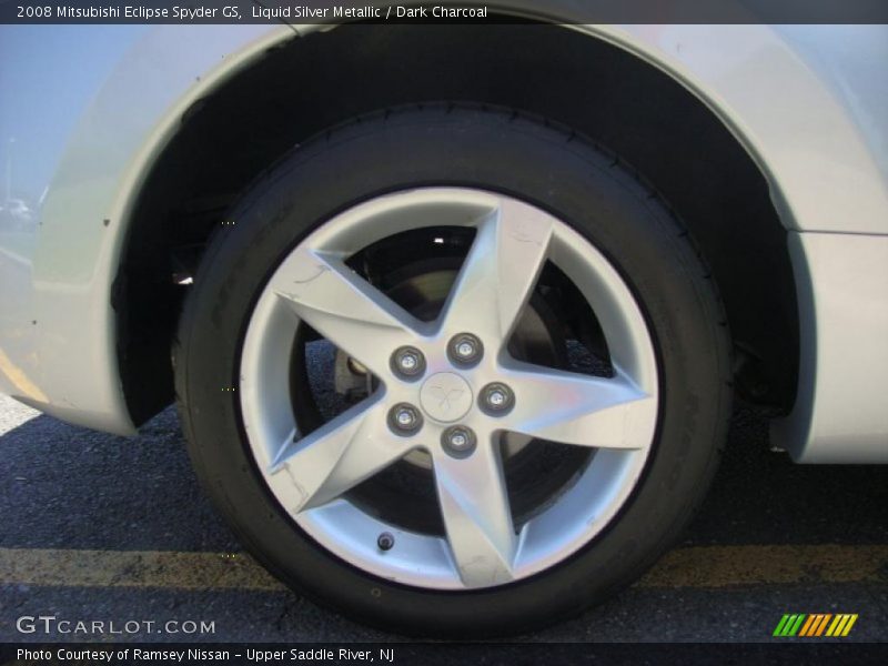 Liquid Silver Metallic / Dark Charcoal 2008 Mitsubishi Eclipse Spyder GS