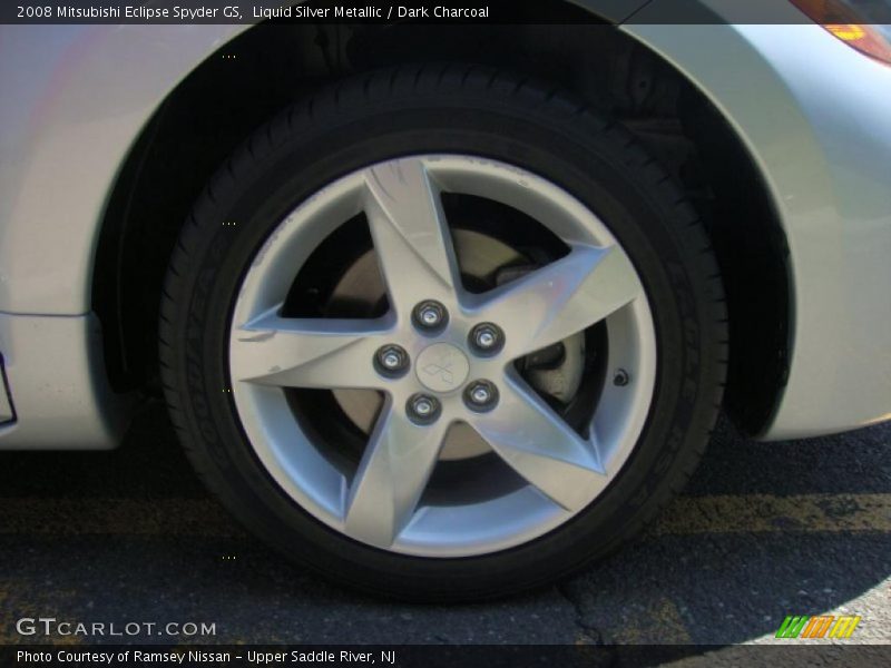 Liquid Silver Metallic / Dark Charcoal 2008 Mitsubishi Eclipse Spyder GS