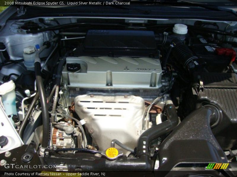 Liquid Silver Metallic / Dark Charcoal 2008 Mitsubishi Eclipse Spyder GS