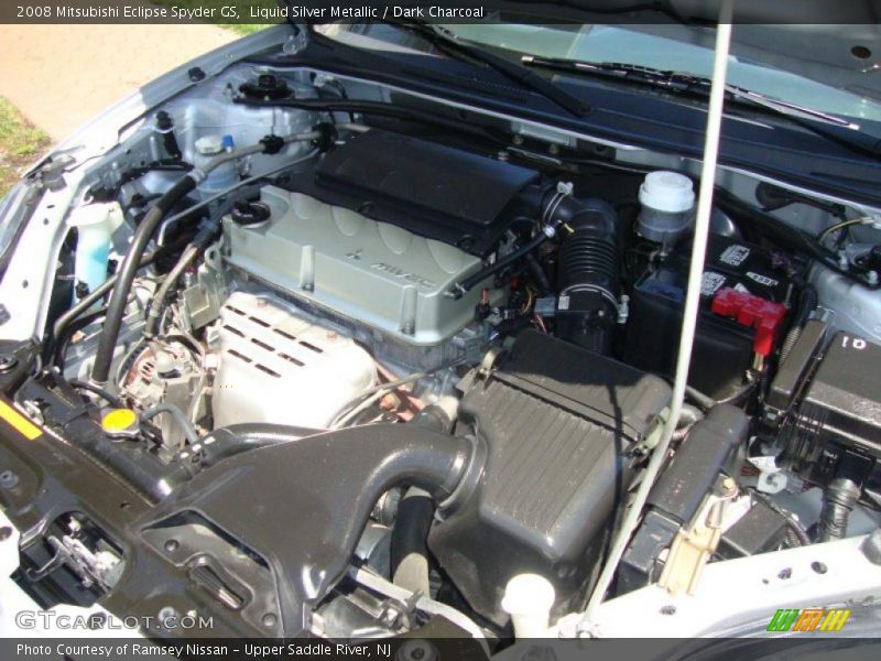 Liquid Silver Metallic / Dark Charcoal 2008 Mitsubishi Eclipse Spyder GS