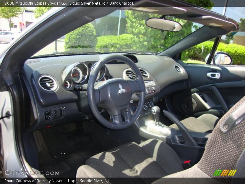 Liquid Silver Metallic / Dark Charcoal 2008 Mitsubishi Eclipse Spyder GS