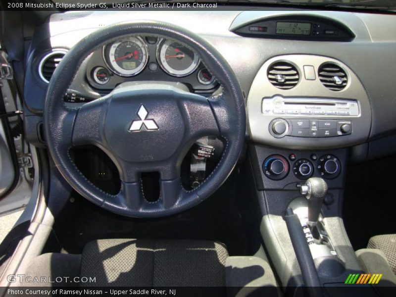 Liquid Silver Metallic / Dark Charcoal 2008 Mitsubishi Eclipse Spyder GS