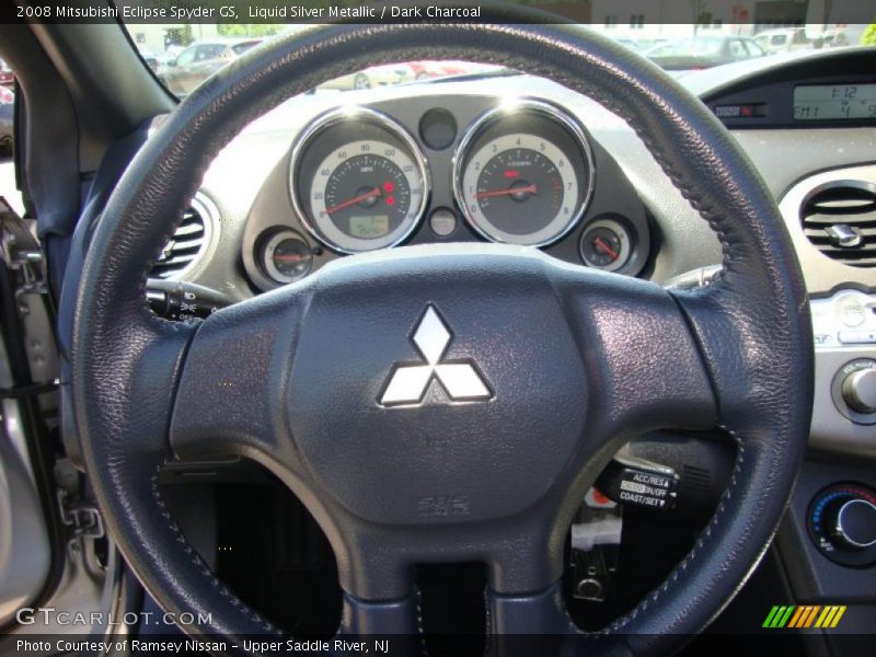 Liquid Silver Metallic / Dark Charcoal 2008 Mitsubishi Eclipse Spyder GS