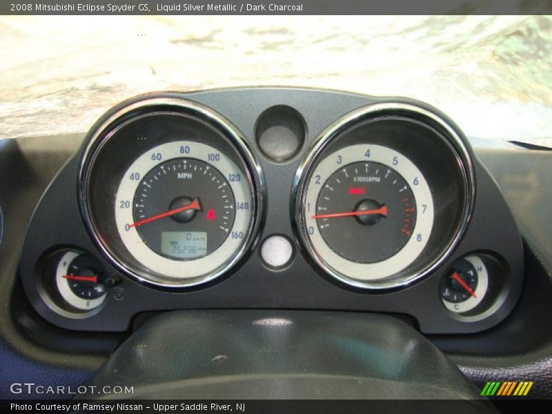 Liquid Silver Metallic / Dark Charcoal 2008 Mitsubishi Eclipse Spyder GS