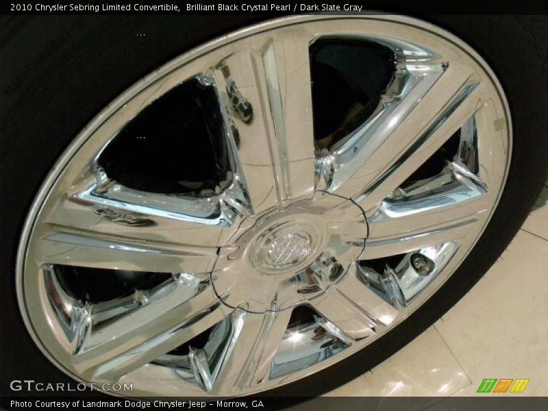 Brilliant Black Crystal Pearl / Dark Slate Gray 2010 Chrysler Sebring Limited Convertible