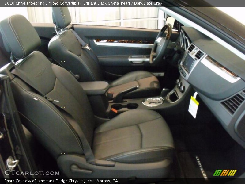 Brilliant Black Crystal Pearl / Dark Slate Gray 2010 Chrysler Sebring Limited Convertible