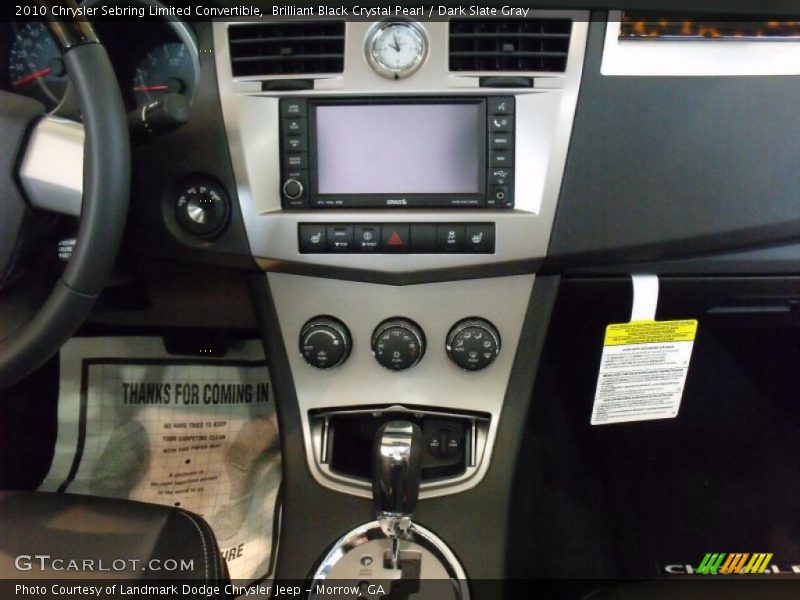 Brilliant Black Crystal Pearl / Dark Slate Gray 2010 Chrysler Sebring Limited Convertible