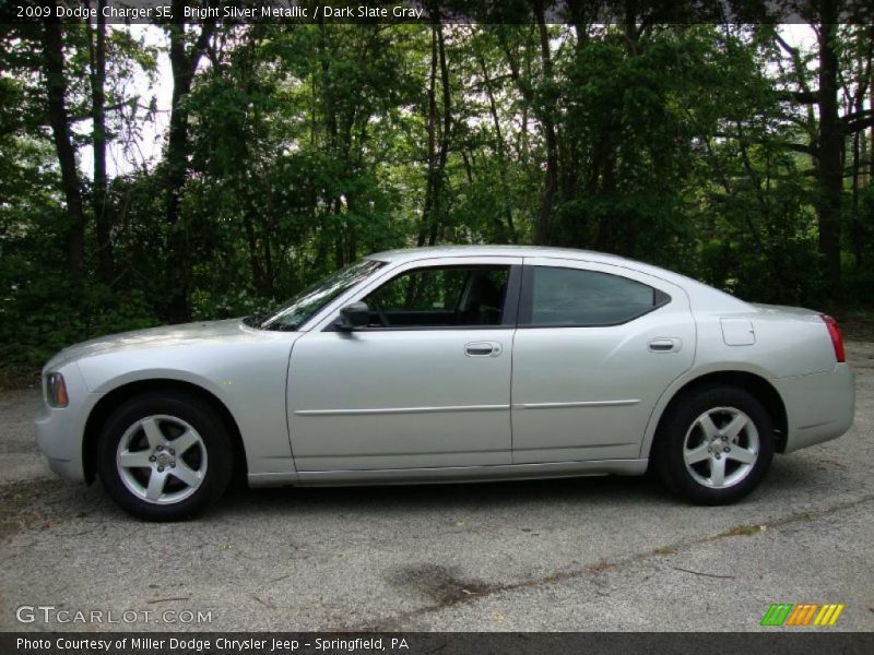 Bright Silver Metallic / Dark Slate Gray 2009 Dodge Charger SE