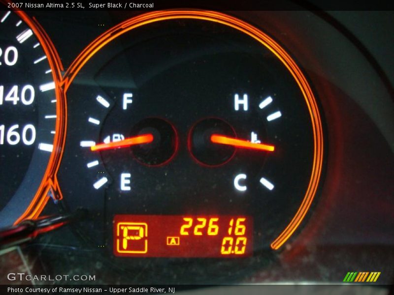 Super Black / Charcoal 2007 Nissan Altima 2.5 SL
