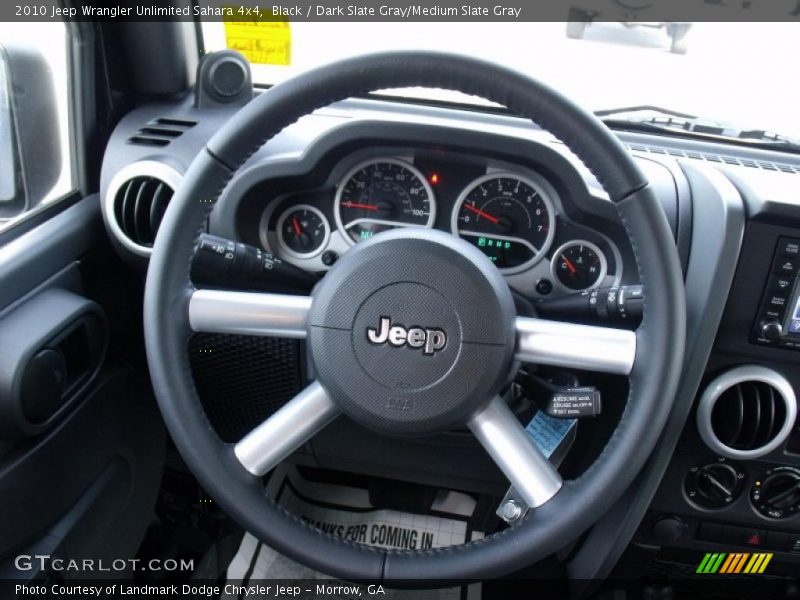 Black / Dark Slate Gray/Medium Slate Gray 2010 Jeep Wrangler Unlimited Sahara 4x4