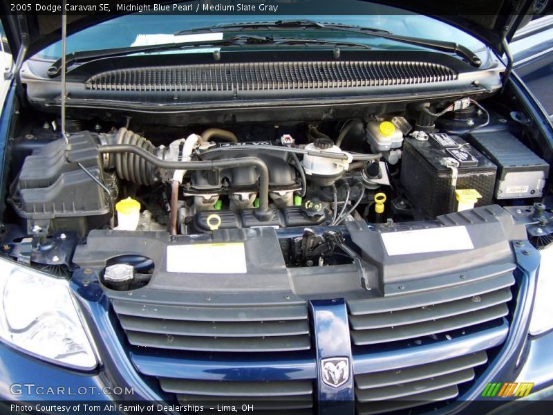 Midnight Blue Pearl / Medium Slate Gray 2005 Dodge Caravan SE
