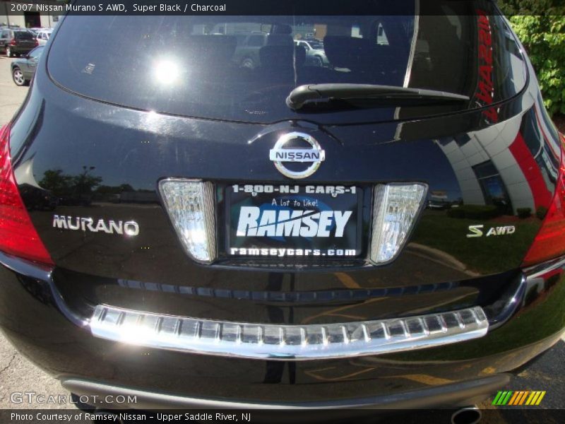 Super Black / Charcoal 2007 Nissan Murano S AWD