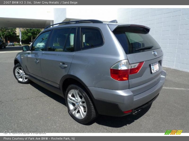 Silver Grey Metallic / Sand Beige 2007 BMW X3 3.0si