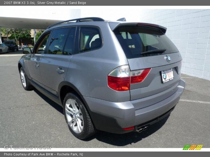 Silver Grey Metallic / Sand Beige 2007 BMW X3 3.0si