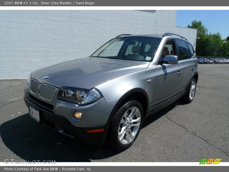 Silver Grey Metallic / Sand Beige 2007 BMW X3 3.0si