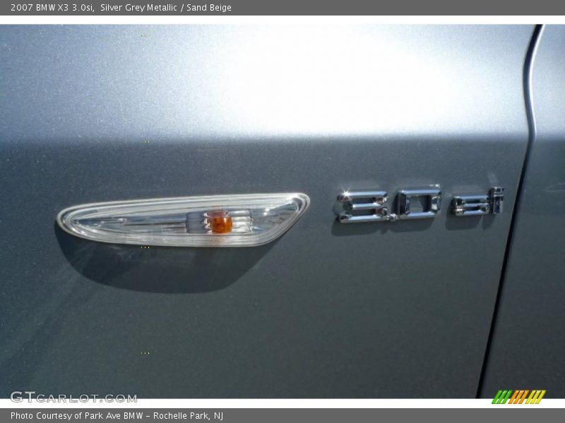 Silver Grey Metallic / Sand Beige 2007 BMW X3 3.0si