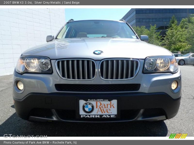 Silver Grey Metallic / Sand Beige 2007 BMW X3 3.0si