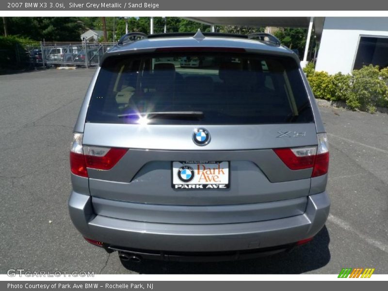Silver Grey Metallic / Sand Beige 2007 BMW X3 3.0si