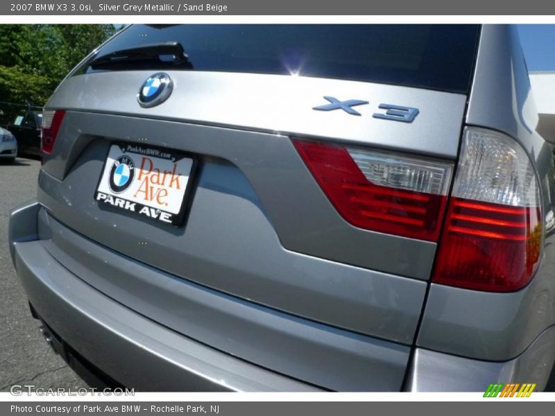 Silver Grey Metallic / Sand Beige 2007 BMW X3 3.0si