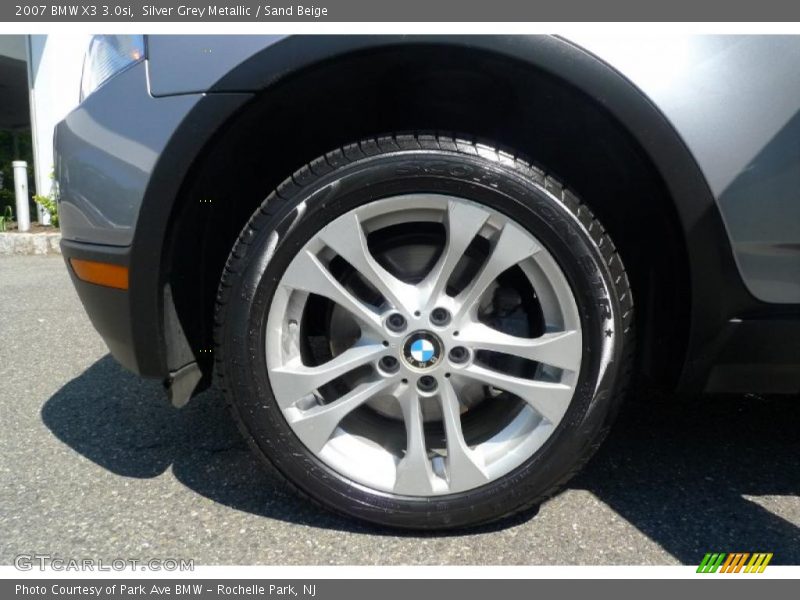 Silver Grey Metallic / Sand Beige 2007 BMW X3 3.0si