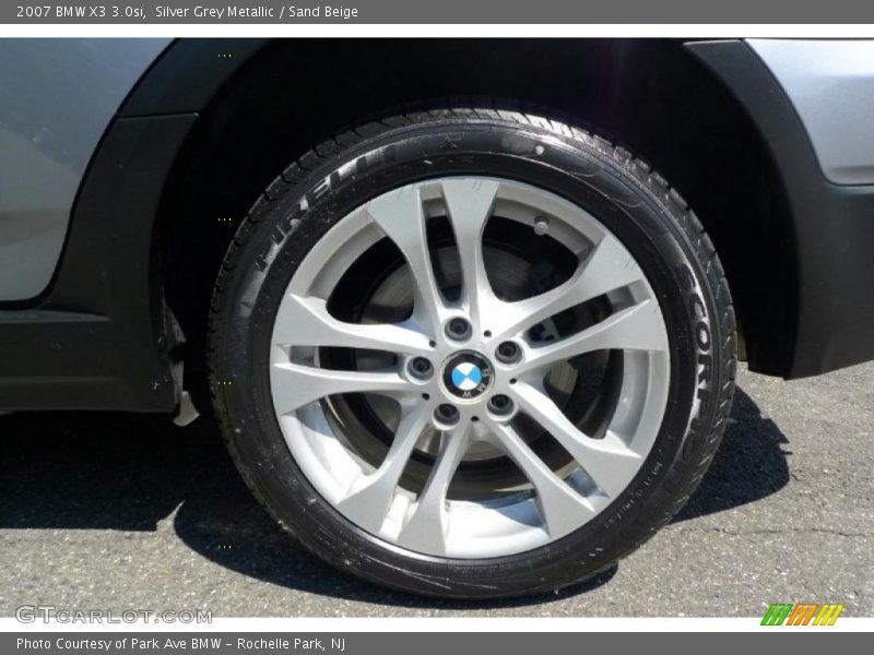 Silver Grey Metallic / Sand Beige 2007 BMW X3 3.0si