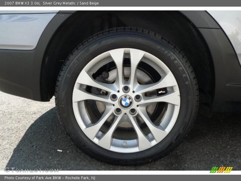 Silver Grey Metallic / Sand Beige 2007 BMW X3 3.0si