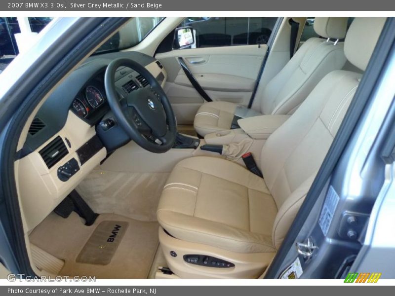 Silver Grey Metallic / Sand Beige 2007 BMW X3 3.0si