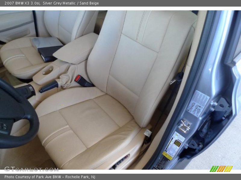 Silver Grey Metallic / Sand Beige 2007 BMW X3 3.0si