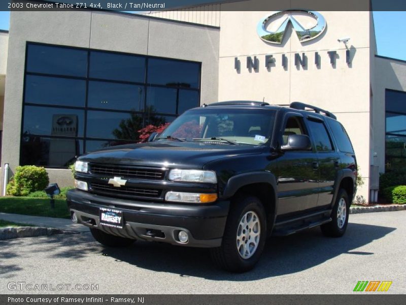 Black / Tan/Neutral 2003 Chevrolet Tahoe Z71 4x4