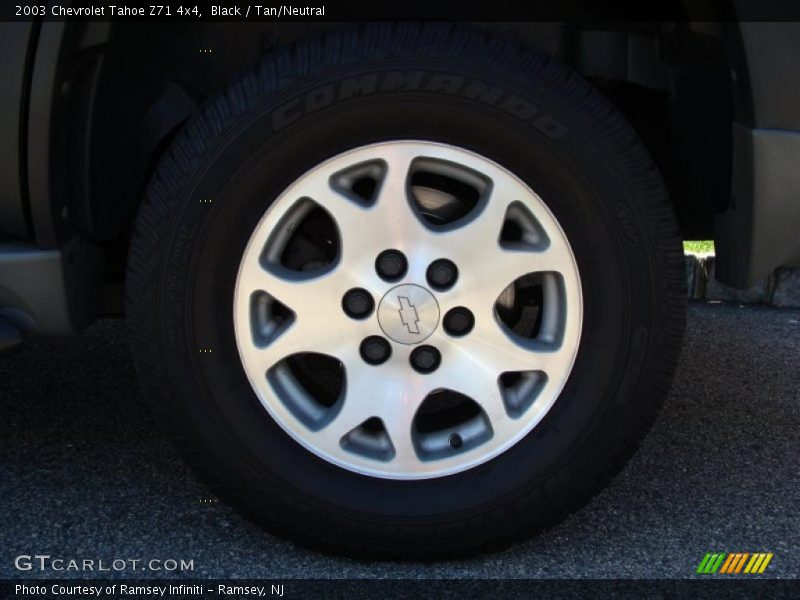 Black / Tan/Neutral 2003 Chevrolet Tahoe Z71 4x4