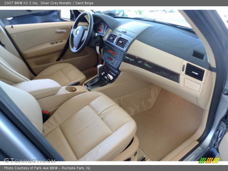 Silver Grey Metallic / Sand Beige 2007 BMW X3 3.0si