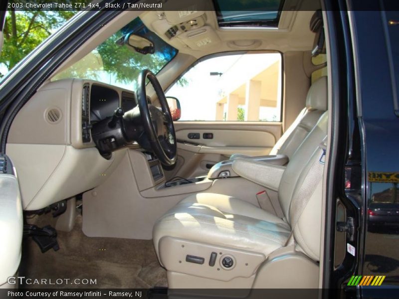 Black / Tan/Neutral 2003 Chevrolet Tahoe Z71 4x4