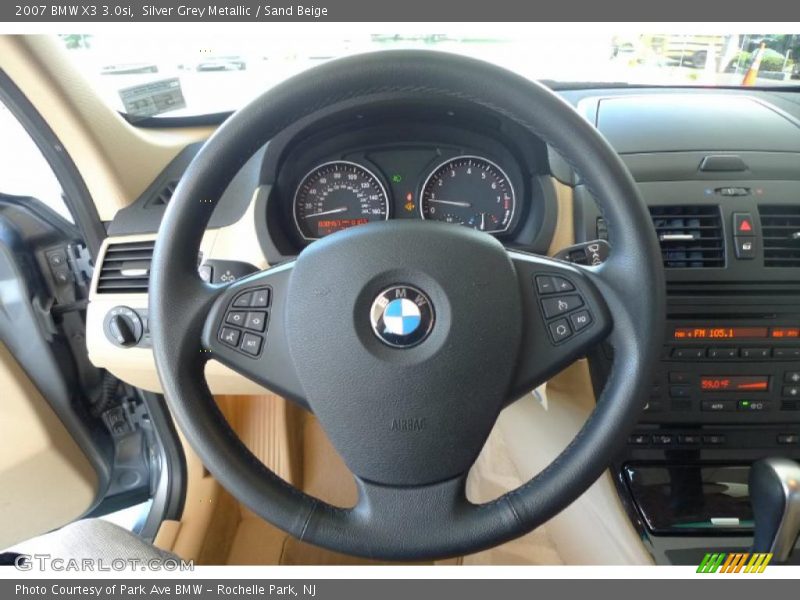 Silver Grey Metallic / Sand Beige 2007 BMW X3 3.0si