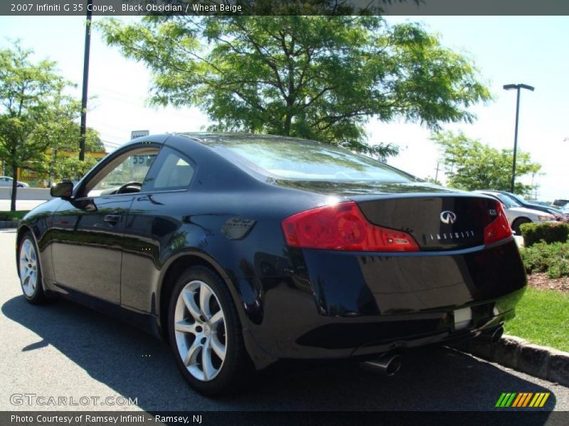 Black Obsidian / Wheat Beige 2007 Infiniti G 35 Coupe