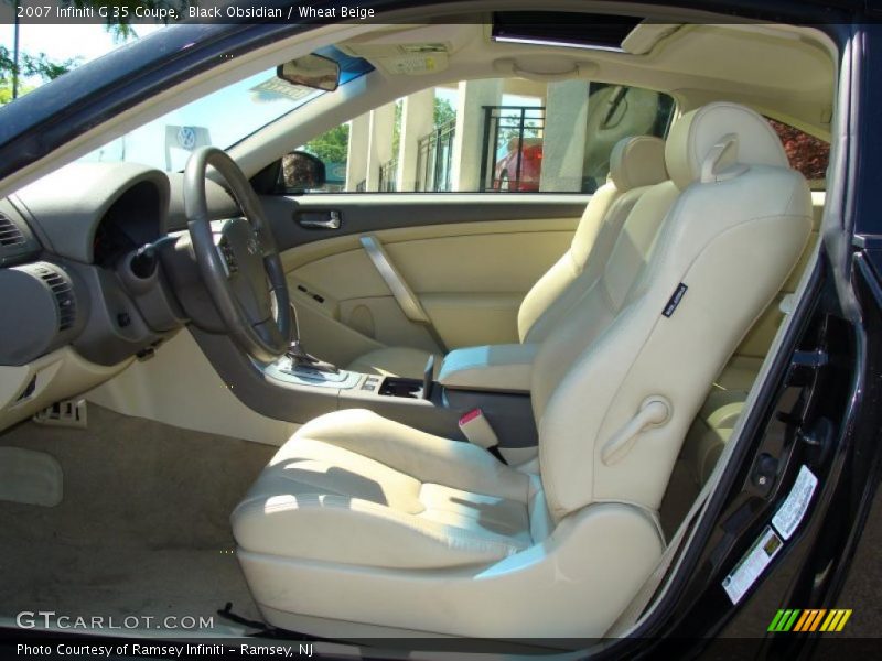 Black Obsidian / Wheat Beige 2007 Infiniti G 35 Coupe