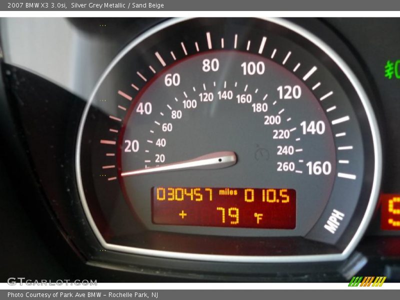 Silver Grey Metallic / Sand Beige 2007 BMW X3 3.0si