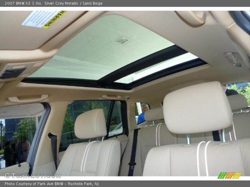 Silver Grey Metallic / Sand Beige 2007 BMW X3 3.0si