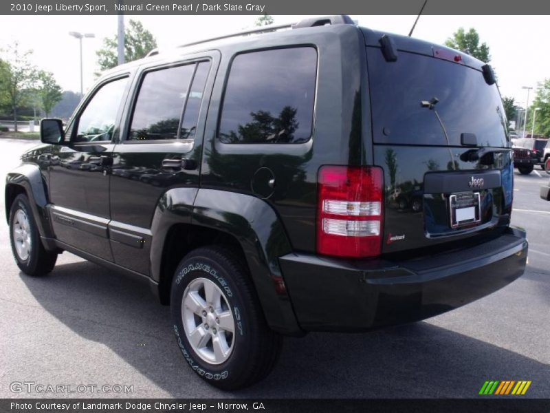 Natural Green Pearl / Dark Slate Gray 2010 Jeep Liberty Sport