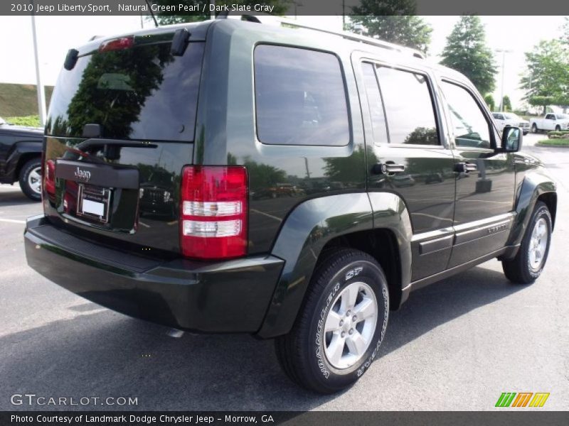 Natural Green Pearl / Dark Slate Gray 2010 Jeep Liberty Sport