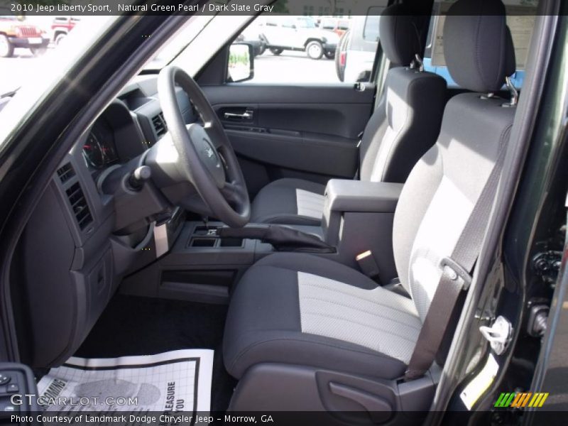 Natural Green Pearl / Dark Slate Gray 2010 Jeep Liberty Sport