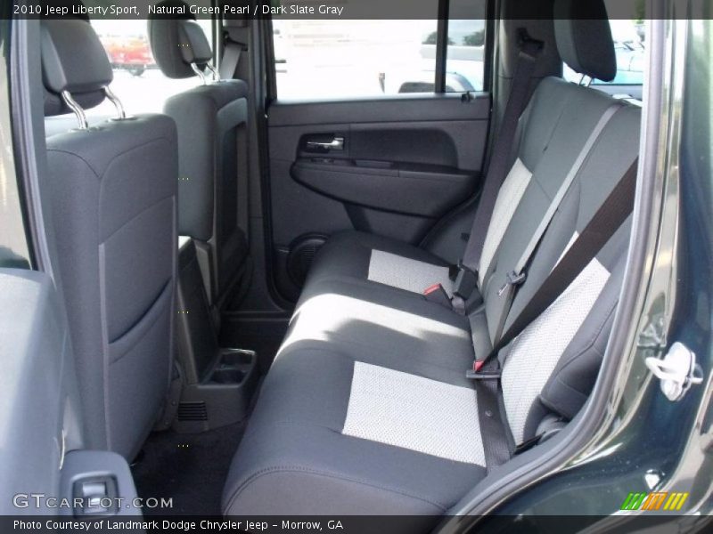 Natural Green Pearl / Dark Slate Gray 2010 Jeep Liberty Sport