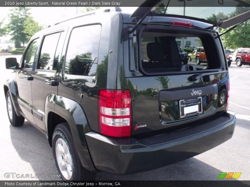 Natural Green Pearl / Dark Slate Gray 2010 Jeep Liberty Sport