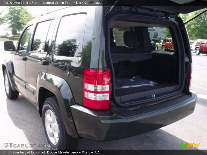 Natural Green Pearl / Dark Slate Gray 2010 Jeep Liberty Sport