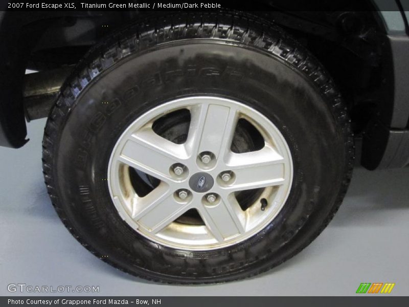 Titanium Green Metallic / Medium/Dark Pebble 2007 Ford Escape XLS