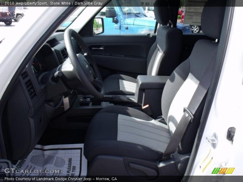 Stone White / Dark Slate Gray 2010 Jeep Liberty Sport