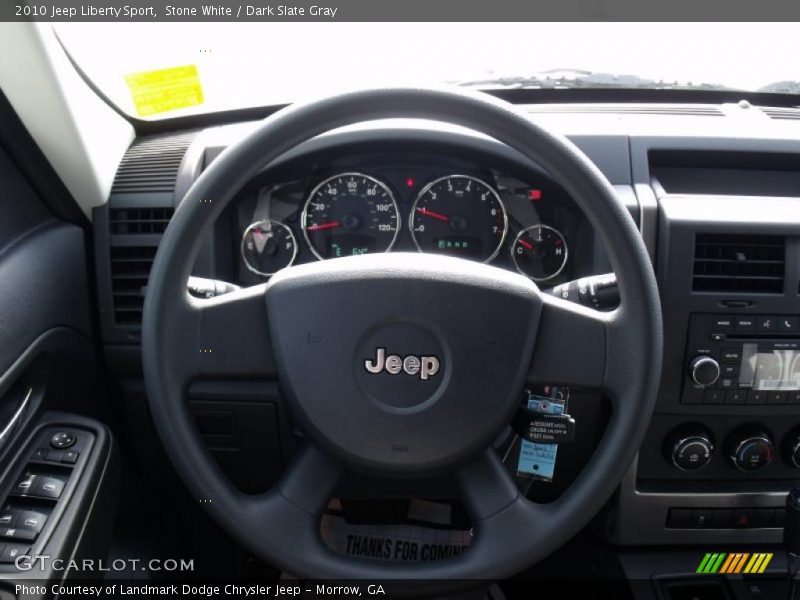 Stone White / Dark Slate Gray 2010 Jeep Liberty Sport