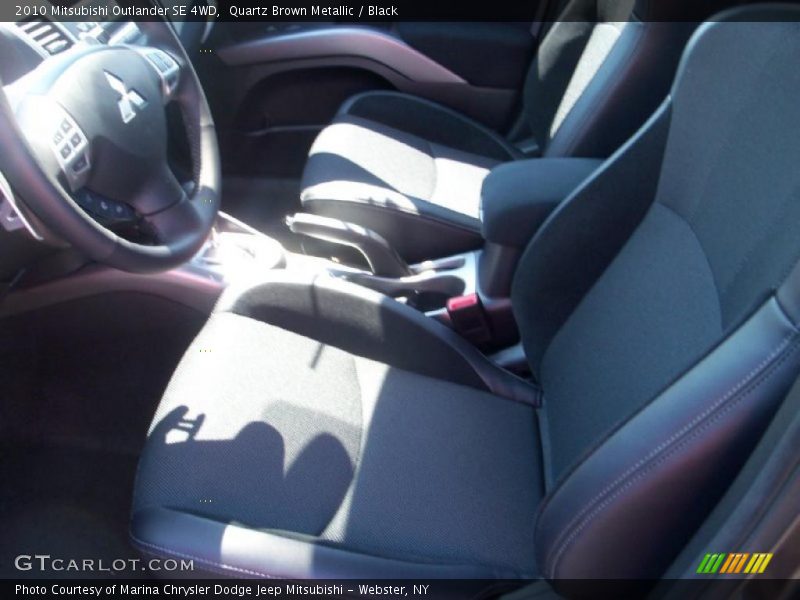 Quartz Brown Metallic / Black 2010 Mitsubishi Outlander SE 4WD