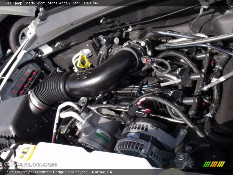 Stone White / Dark Slate Gray 2010 Jeep Liberty Sport