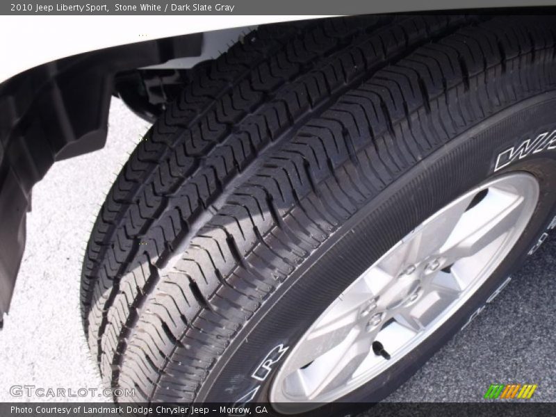 Stone White / Dark Slate Gray 2010 Jeep Liberty Sport